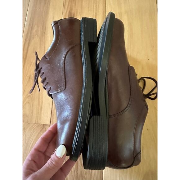 Rockport Mens Style Crew Apron Toe Lace Up Keegan Oxford Dress Shoes 8.5 - Picture 4 of 7